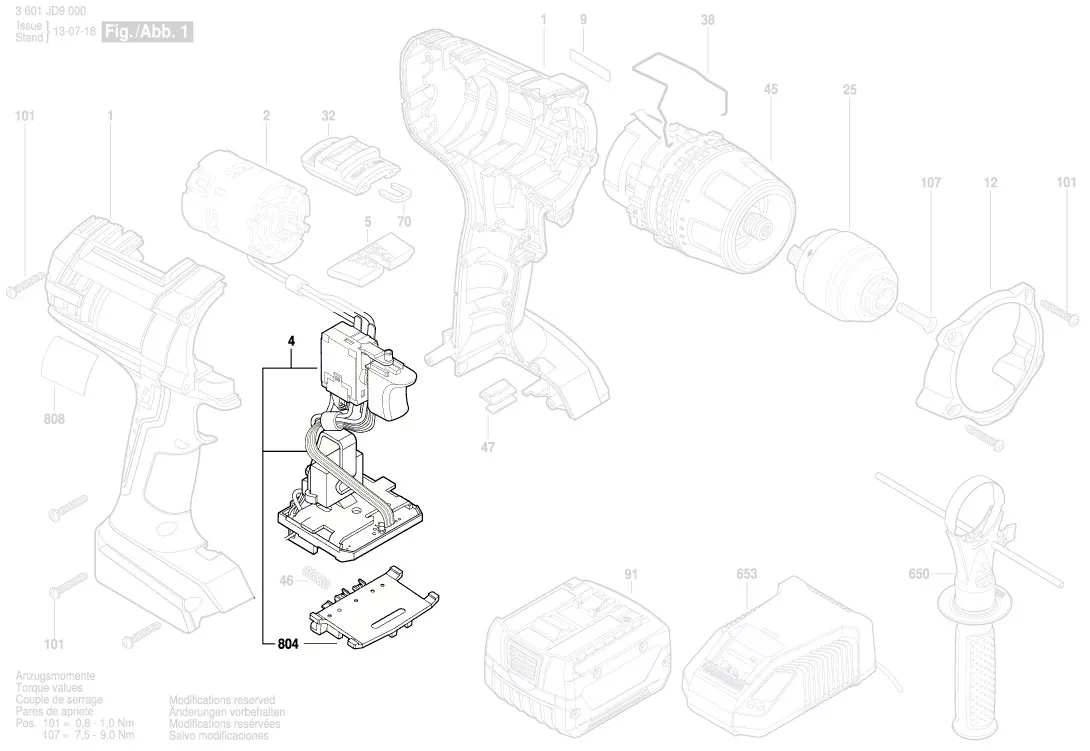Module électronique / variateur réf. 1 607 233 598 BOSCH
